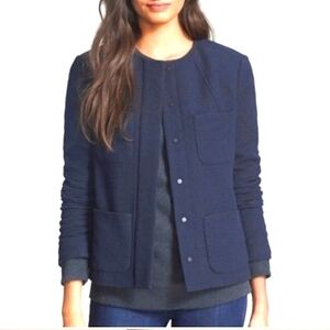 Vince Wool Blend navy blue blazer